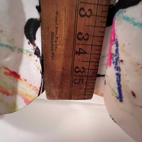 Milly Dress 12 Scribble-Print Racerback Knee Length - Picture 9 of 10